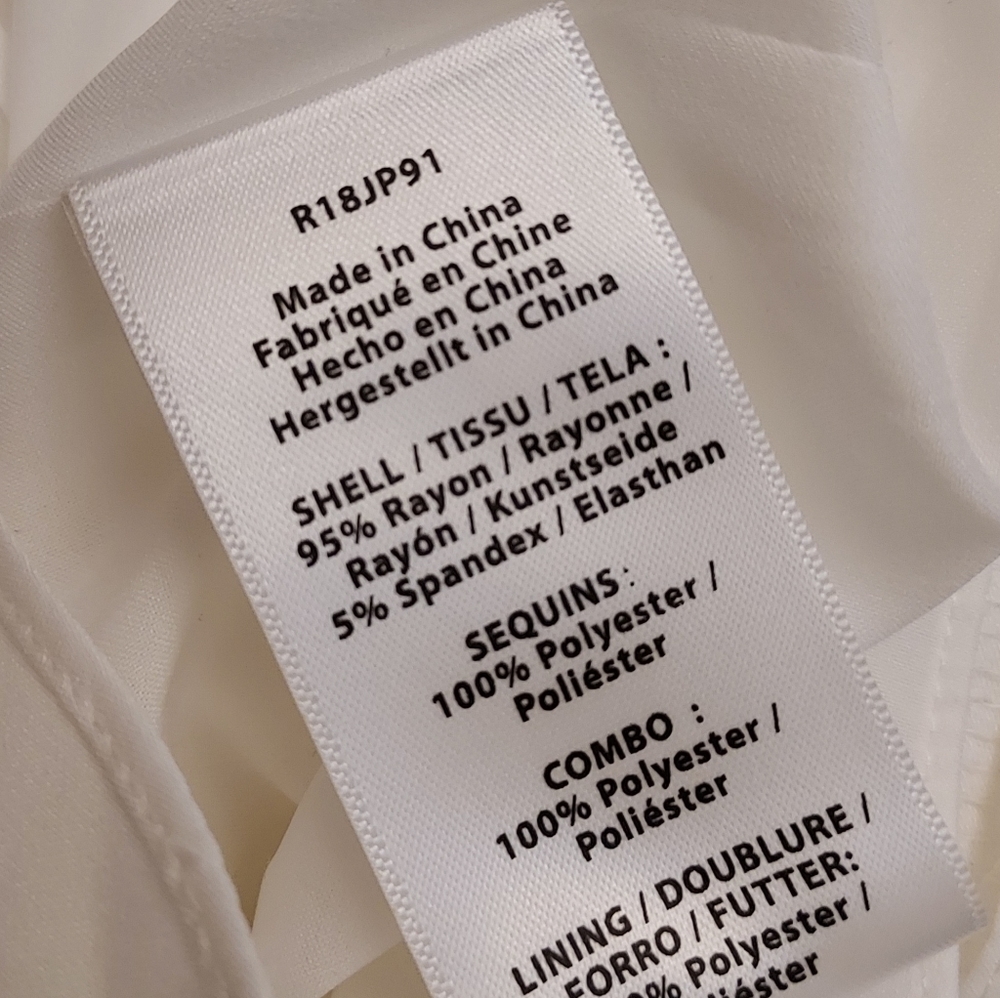 Rachel Zoe White Sequin Jumpsuit Romper Wedding Bachelorette Shower Party - Picture 8 of 9